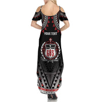 Personalised Samoa Black Saturday Summer Maxi Dress Samoa For Samoans LT05 - Polynesian Pride
