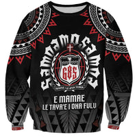 Personalised Samoa Black Saturday Sweatshirt Samoa For Samoans LT05 Unisex Black - Polynesian Pride