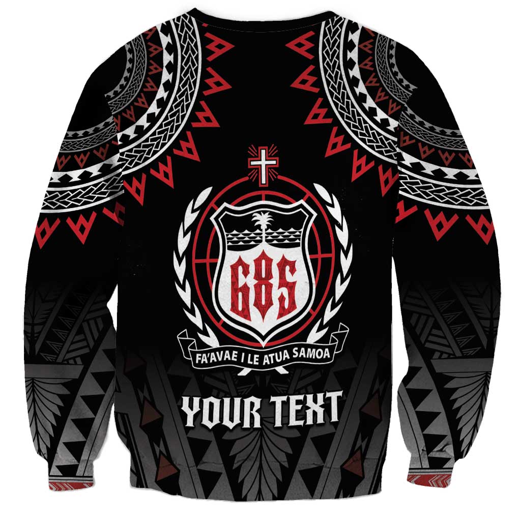Personalised Samoa Black Saturday Sweatshirt Samoa For Samoans LT05 - Polynesian Pride