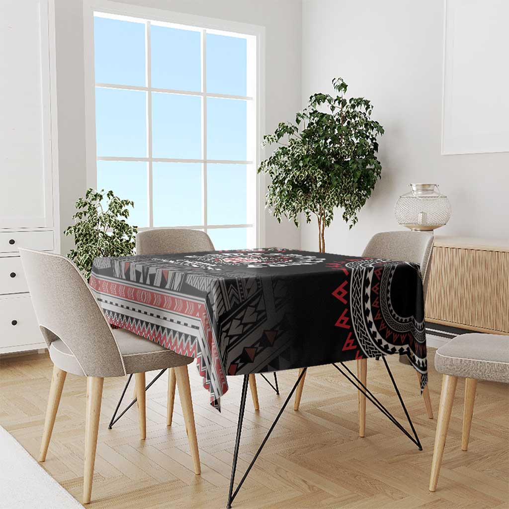 Samoa Black Saturday Tablecloth Samoa For Samoans LT05 - Polynesian Pride