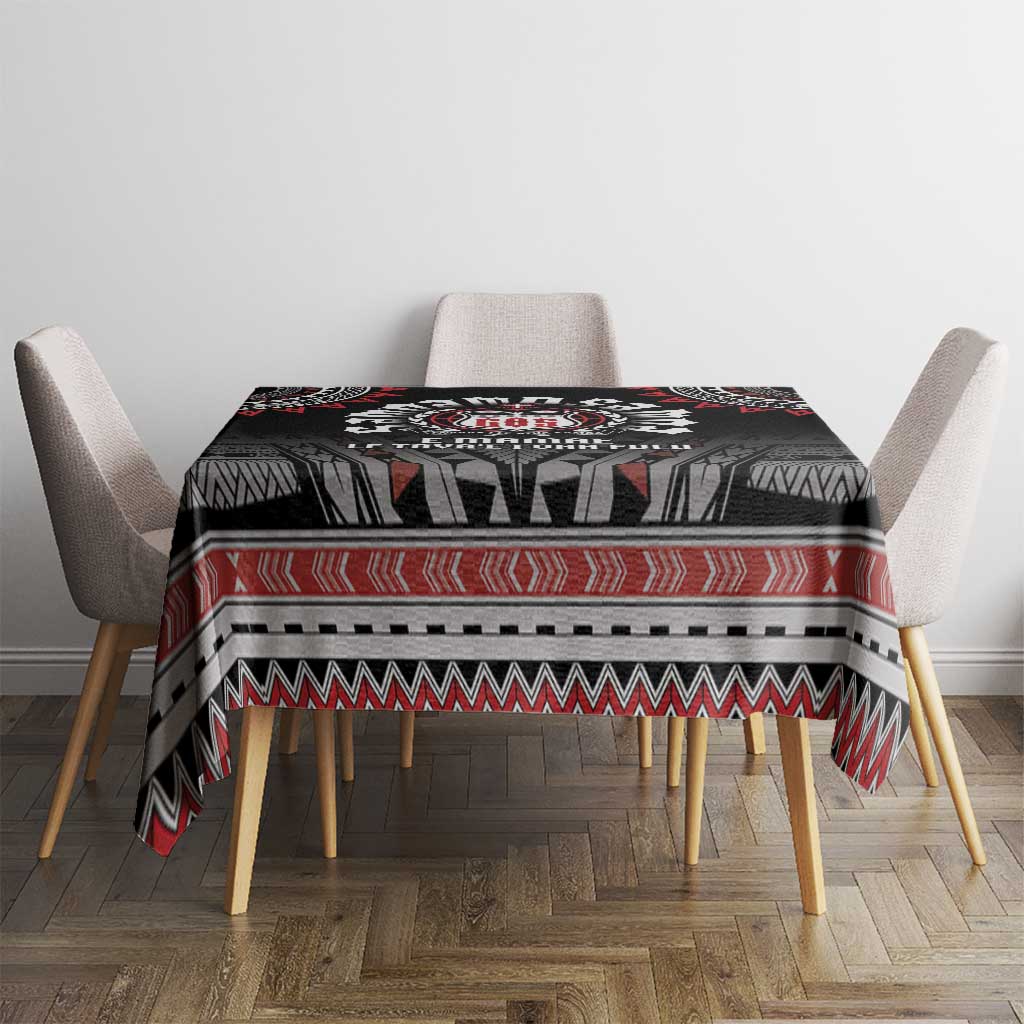 Samoa Black Saturday Tablecloth Samoa For Samoans LT05 - Polynesian Pride