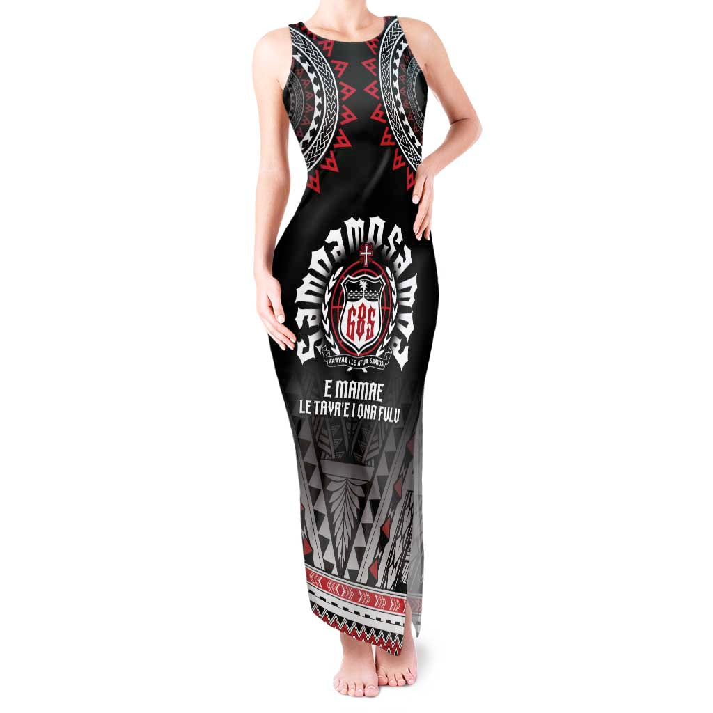 Personalised Samoa Black Saturday Tank Maxi Dress Samoa For Samoans LT05 Women Black - Polynesian Pride