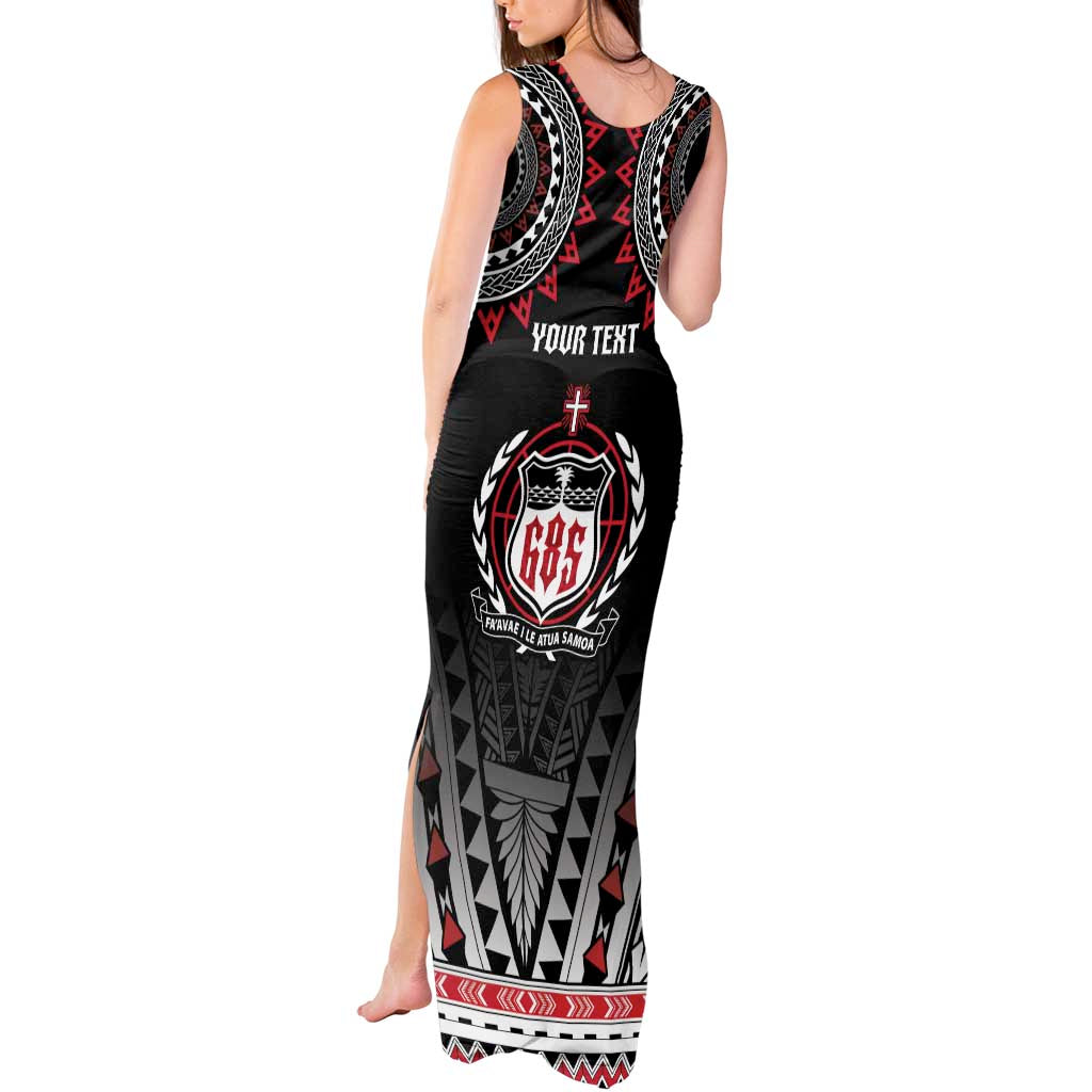 Personalised Samoa Black Saturday Tank Maxi Dress Samoa For Samoans LT05 - Polynesian Pride