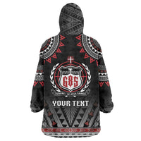 Personalised Samoa Black Saturday Wearable Blanket Hoodie Samoa For Samoans LT05 - Polynesian Pride