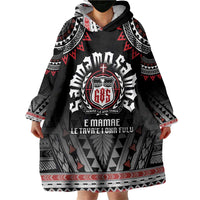 Personalised Samoa Black Saturday Wearable Blanket Hoodie Samoa For Samoans LT05 - Polynesian Pride