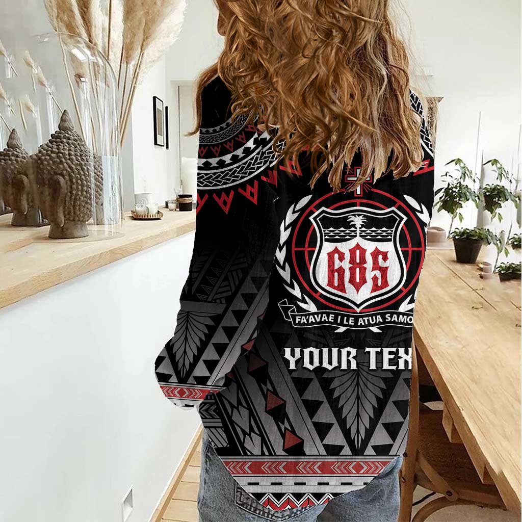 Personalised Samoa Black Saturday Women Casual Shirt Samoa For Samoans LT05 - Polynesian Pride