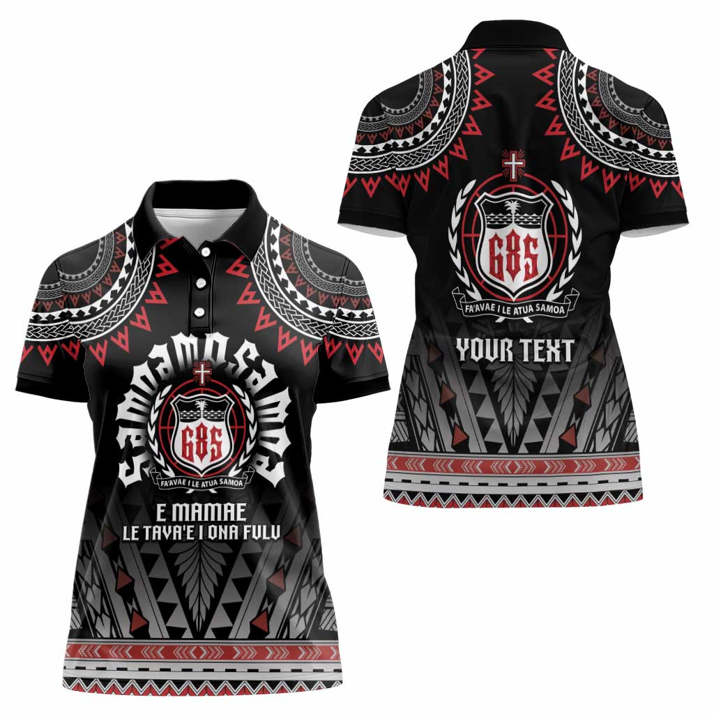 Personalised Samoa Black Saturday Women Polo Shirt Samoa For Samoans LT05 - Polynesian Pride