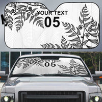Custom New Zealand Football Auto Sun Shade Aotearoa Pride LT05 White - Polynesian Pride