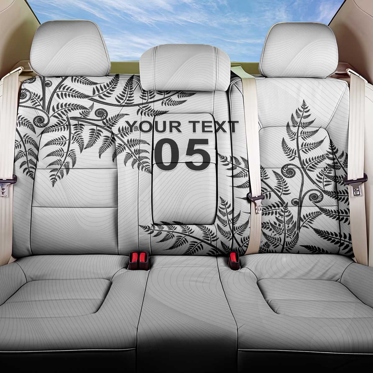 Custom New Zealand Football Back Car Seat Cover Aotearoa Pride LT05 One Size White - Polynesian Pride
