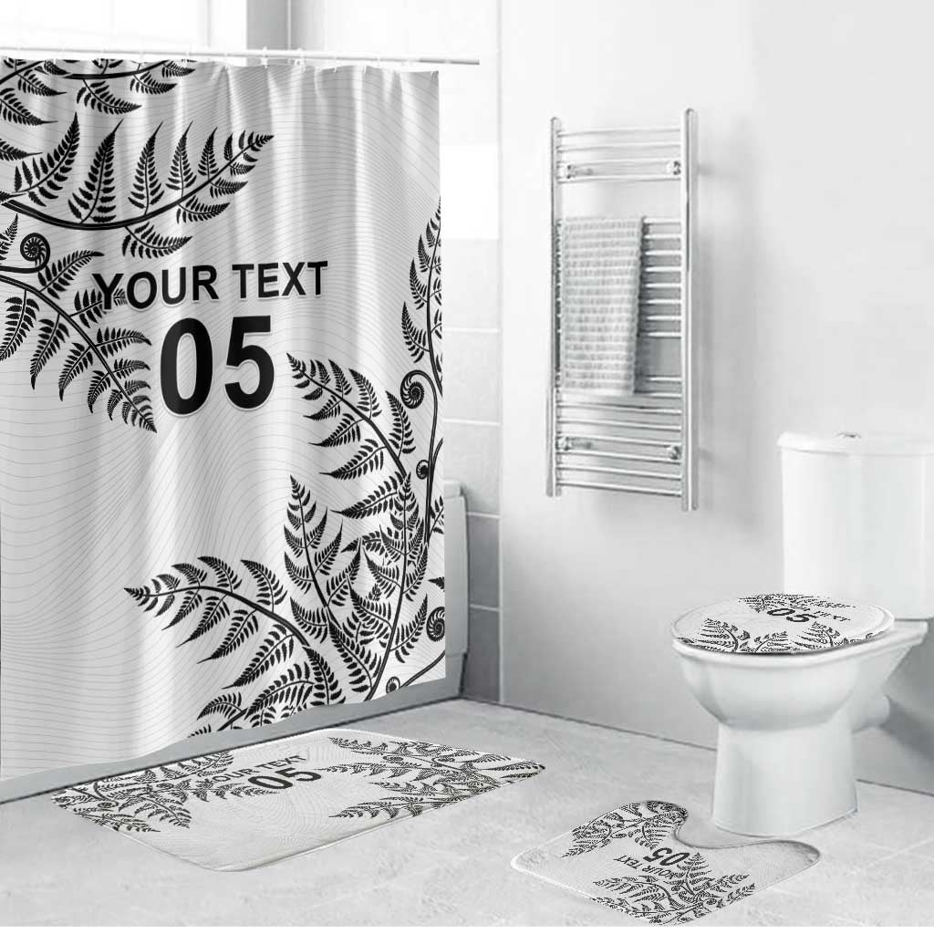Custom New Zealand Football Bathroom Set Aotearoa Pride LT05 Bathroom Set (4 pcs) White - Polynesian Pride