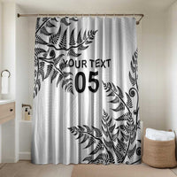 Custom New Zealand Football Bathroom Set Aotearoa Pride LT05 Shower Curtain Only White - Polynesian Pride