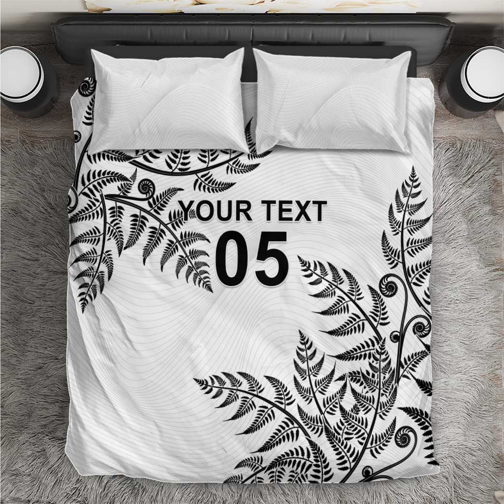 Custom New Zealand Football Bedding Set Aotearoa Pride LT05 White - Polynesian Pride