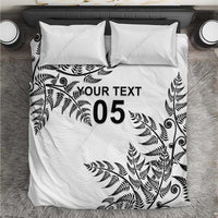 Custom New Zealand Football Bedding Set Aotearoa Pride LT05 White - Polynesian Pride