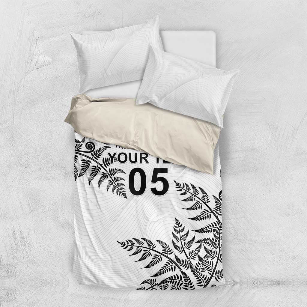 Custom New Zealand Football Bedding Set Aotearoa Pride LT05 US Twin 172cm x 218cm White - Polynesian Pride