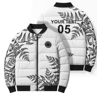 Custom New Zealand Football Bomber Puffer Jacket Aotearoa Pride LT05 - Polynesian Pride