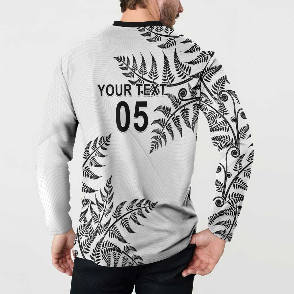 Custom New Zealand Football Button Sweatshirt Aotearoa Pride LT05 - Polynesian Pride