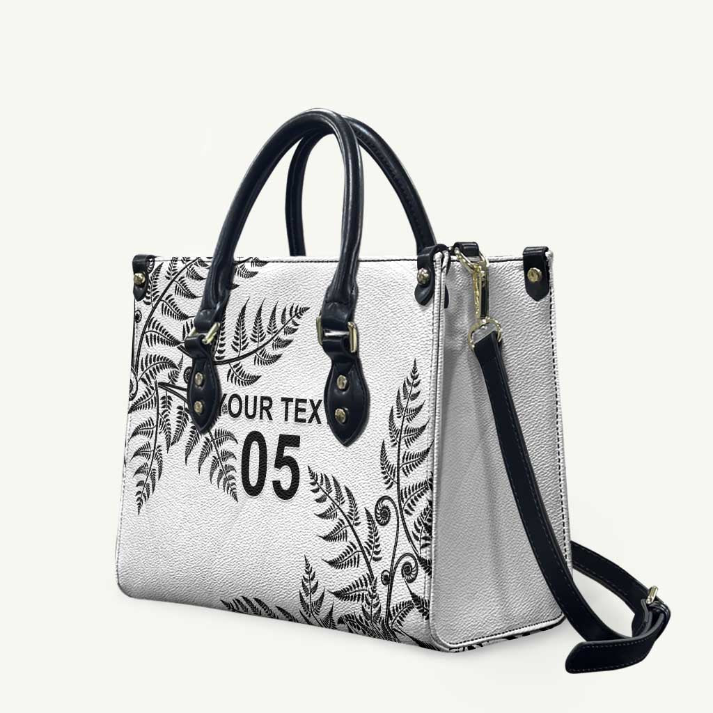 Custom New Zealand Football Leather Bag Aotearoa Pride LT05 White - Polynesian Pride