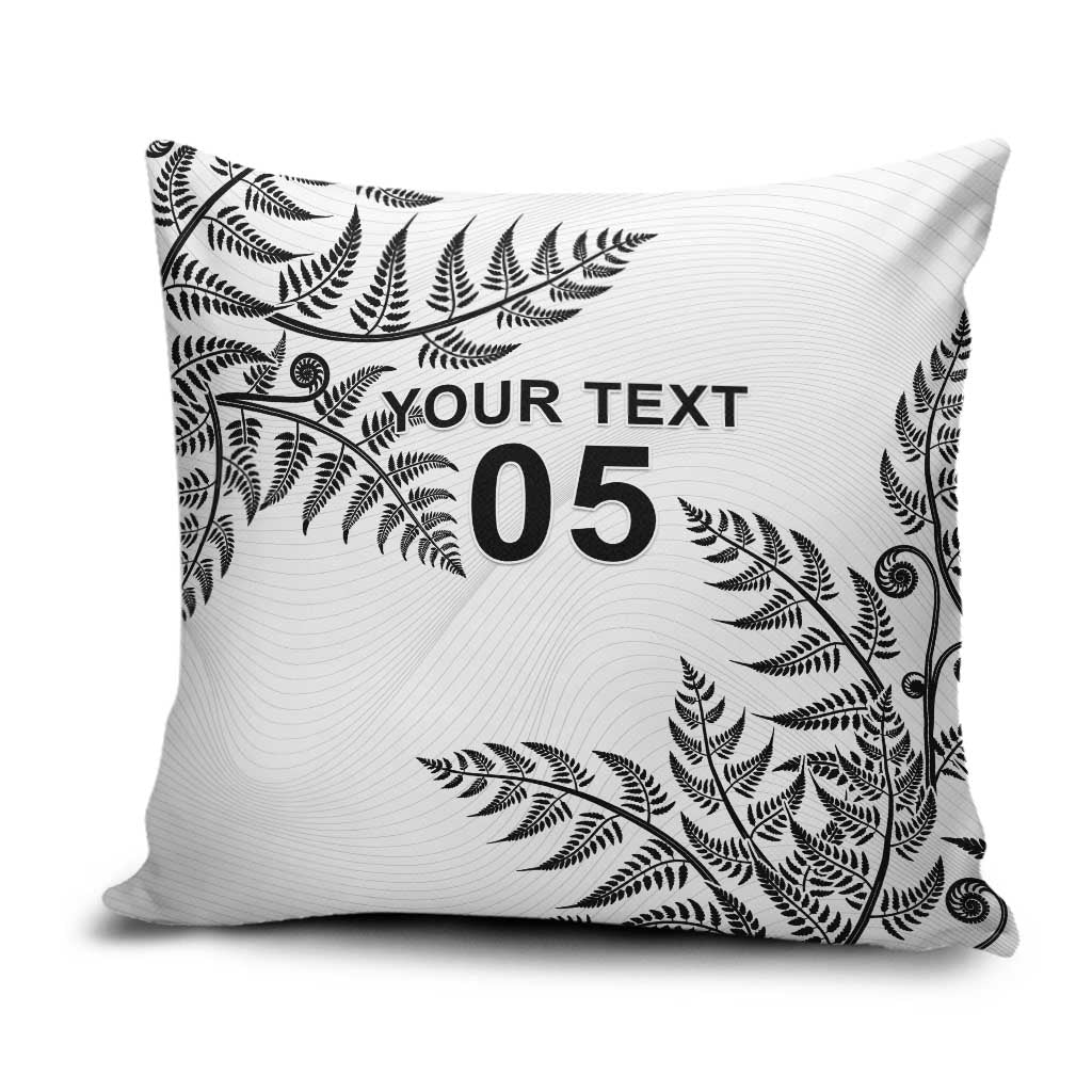 Custom New Zealand Football Pillow Cover Aotearoa Pride LT05 White - Polynesian Pride