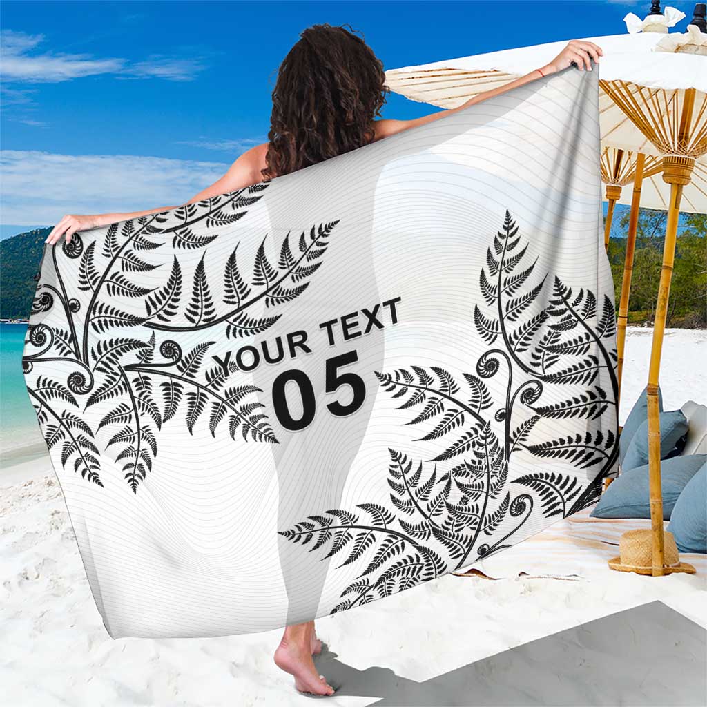 Custom New Zealand Football Sarong Aotearoa Pride LT05 One Size 44 x 66 inches White - Polynesian Pride