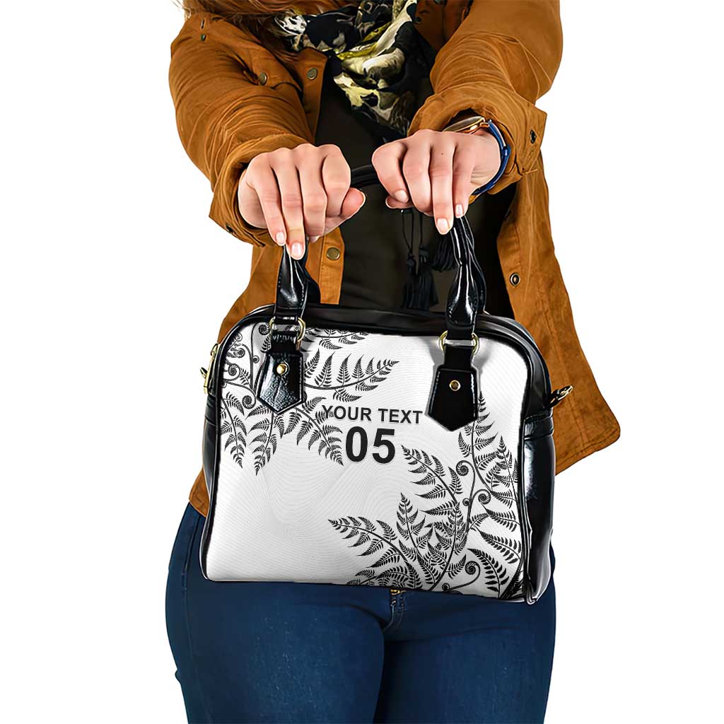 Custom New Zealand Football Shoulder Handbag Aotearoa Pride LT05 One Size White - Polynesian Pride