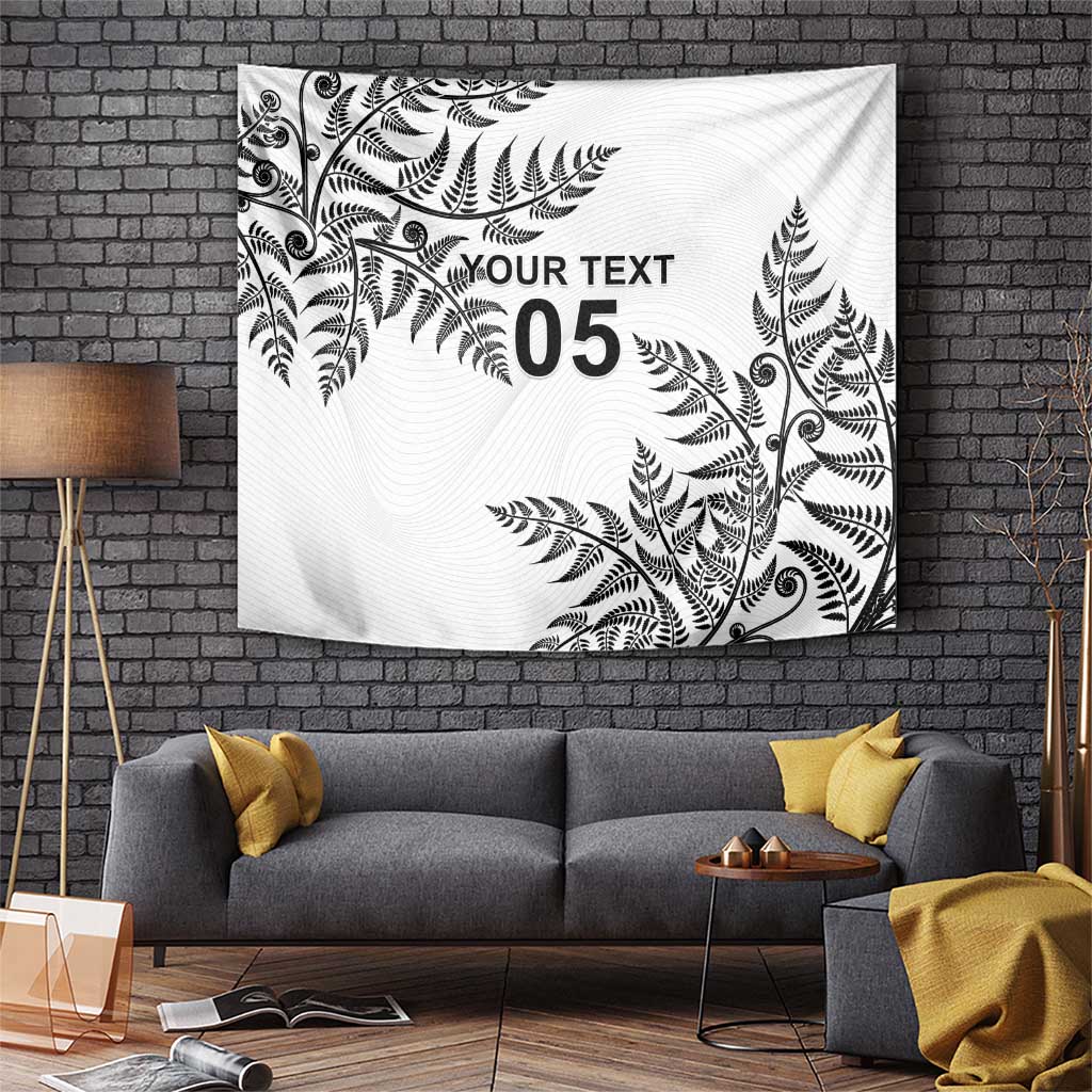 Custom New Zealand Football Tapestry Aotearoa Pride LT05 White - Polynesian Pride