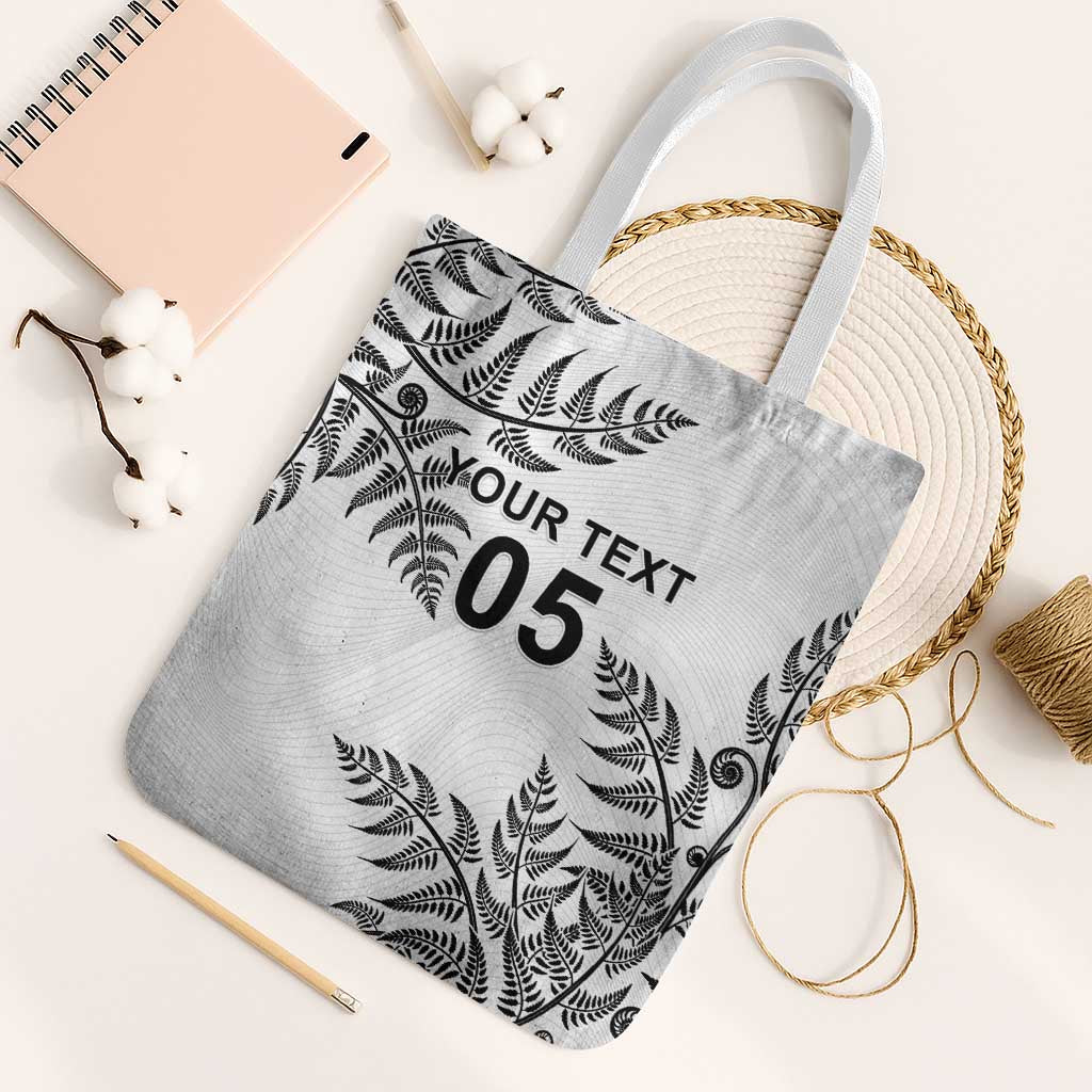 Custom New Zealand Football Tote Bag Aotearoa Pride LT05 White Strap One Size White - Polynesian Pride