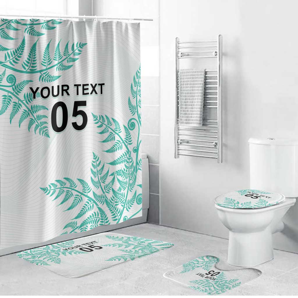 Custom New Zealand Football Bathroom Set Aotearoa Pride Aqua Version LT05 Bathroom Set (4 pcs) Aqua - Polynesian Pride