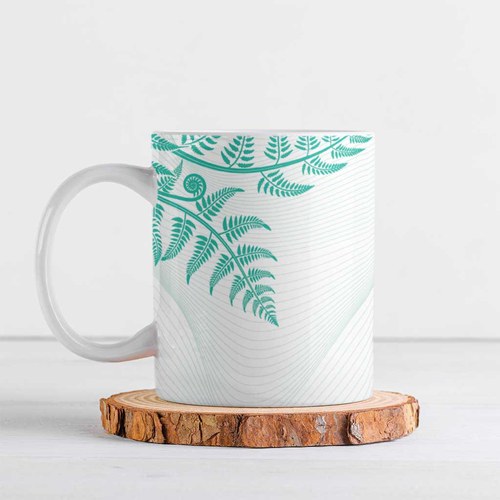 Custom New Zealand Football Ceramic Mug Aotearoa Pride Aqua Version LT05 Aqua - Polynesian Pride