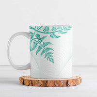 Custom New Zealand Football Ceramic Mug Aotearoa Pride Aqua Version LT05 Aqua - Polynesian Pride