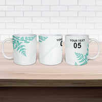 Custom New Zealand Football Ceramic Mug Aotearoa Pride Aqua Version LT05 - Polynesian Pride