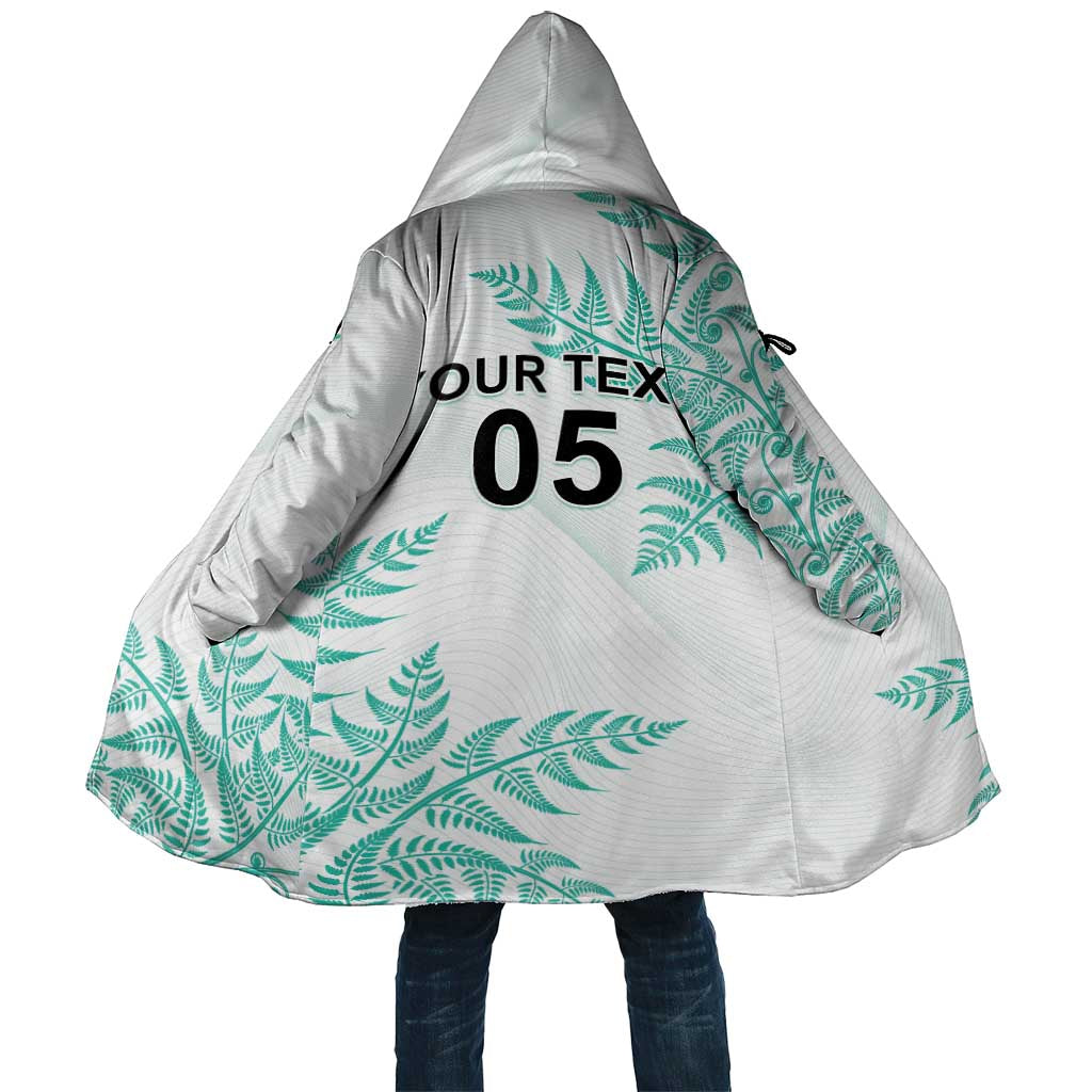Custom New Zealand Football Cloak Aotearoa Pride Aqua Version LT05 Unisex Aqua - Polynesian Pride