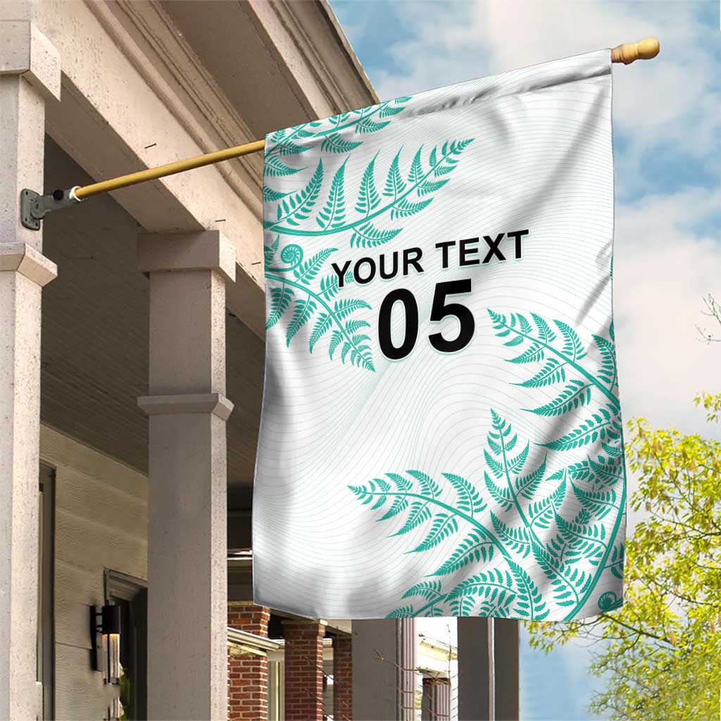Custom New Zealand Football Garden Flag Aotearoa Pride Aqua Version LT05 House Flag Aqua - Polynesian Pride