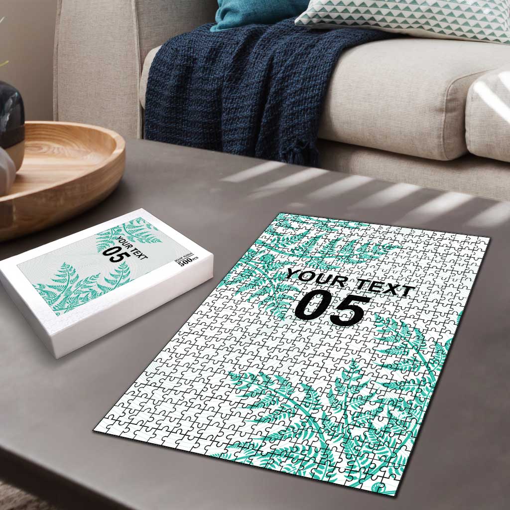Custom New Zealand Football Puzzle Aotearoa Pride Aqua Version LT05 - Polynesian Pride