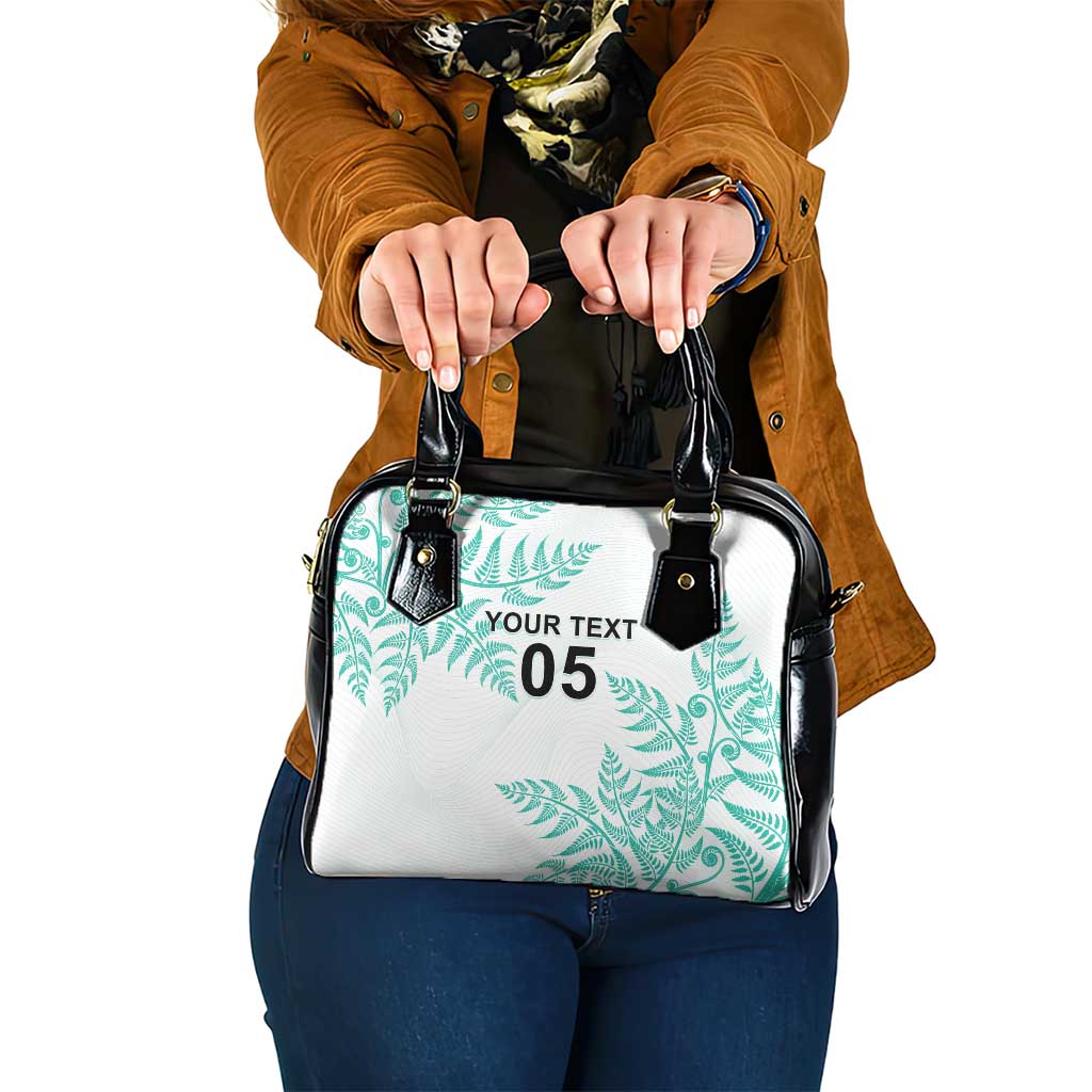 Custom New Zealand Football Shoulder Handbag Aotearoa Pride Aqua Version LT05 One Size Aqua - Polynesian Pride