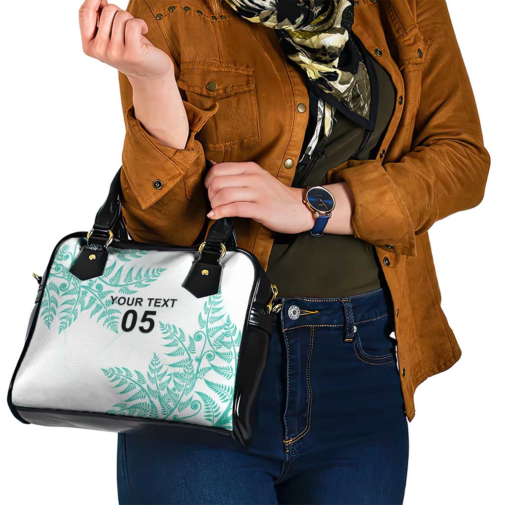 Custom New Zealand Football Shoulder Handbag Aotearoa Pride Aqua Version LT05 - Polynesian Pride