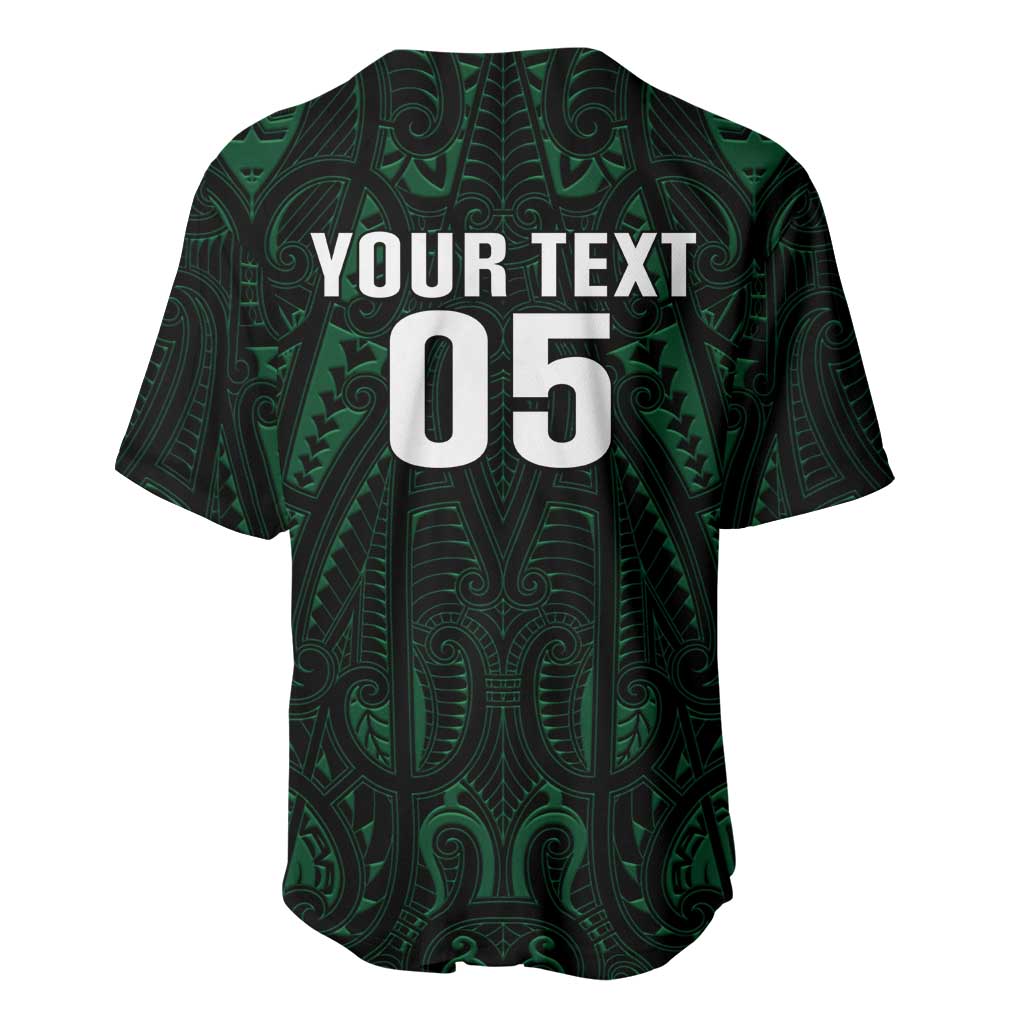 Custom New Zealand Fishing Baseball Jersey Maori Tribal Pattern LT05 - Polynesian Pride