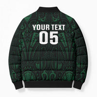 Custom New Zealand Fishing Bomber Puffer Jacket Maori Tribal Pattern LT05 - Polynesian Pride