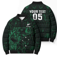 Custom New Zealand Fishing Bomber Puffer Jacket Maori Tribal Pattern LT05 - Polynesian Pride