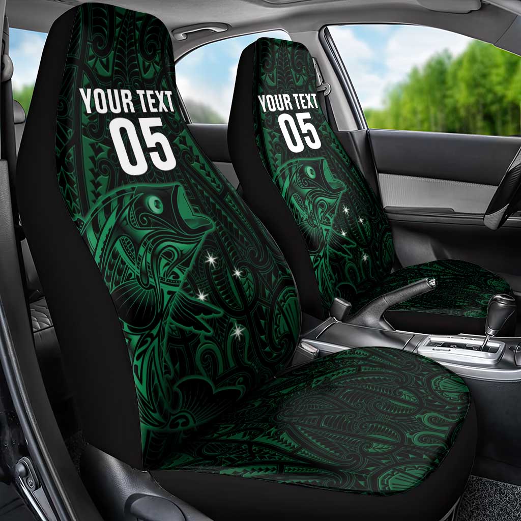 Custom New Zealand Fishing Car Seat Cover Maori Tribal Pattern LT05 - Polynesian Pride