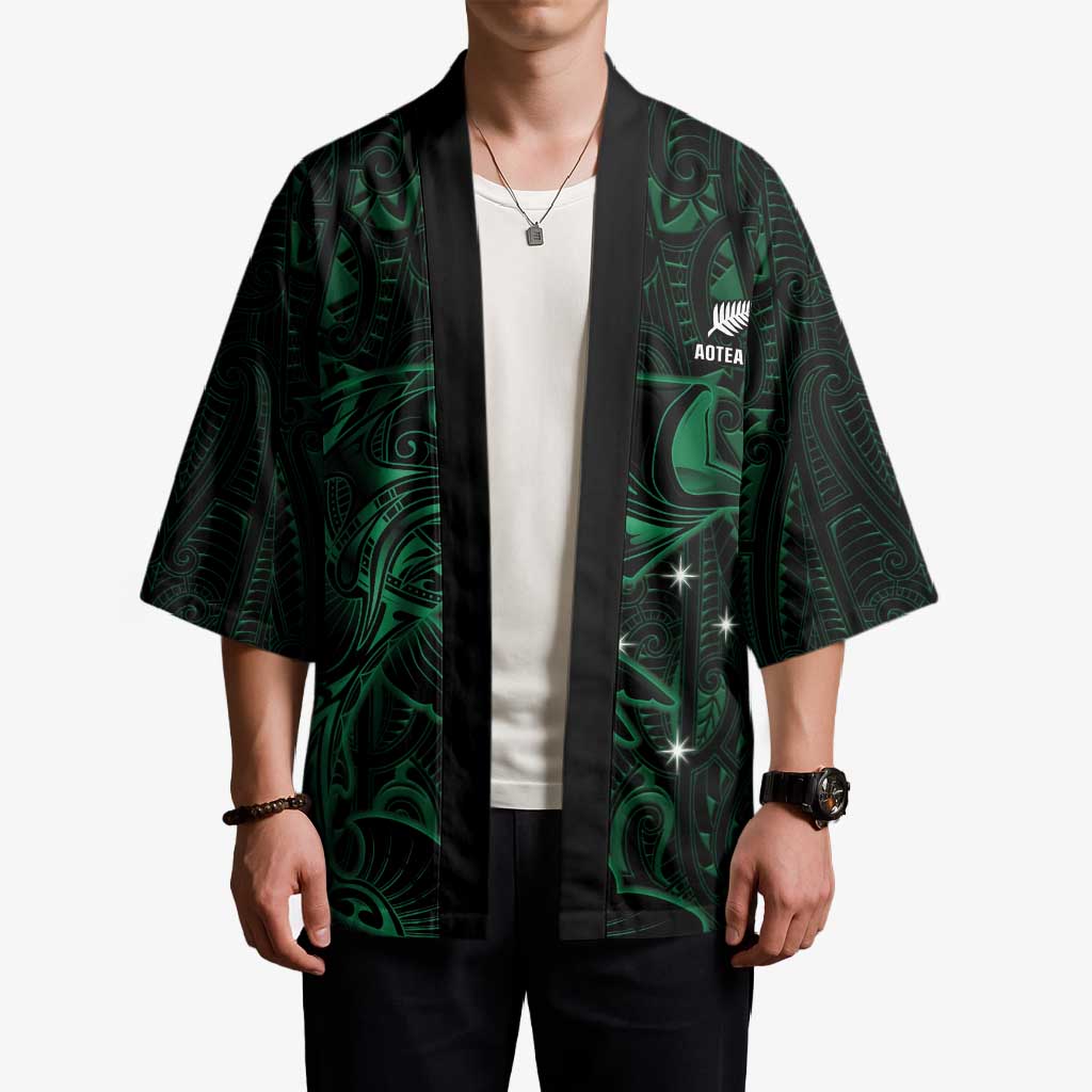 Custom New Zealand Fishing Kimono Maori Tribal Pattern LT05 - Polynesian Pride