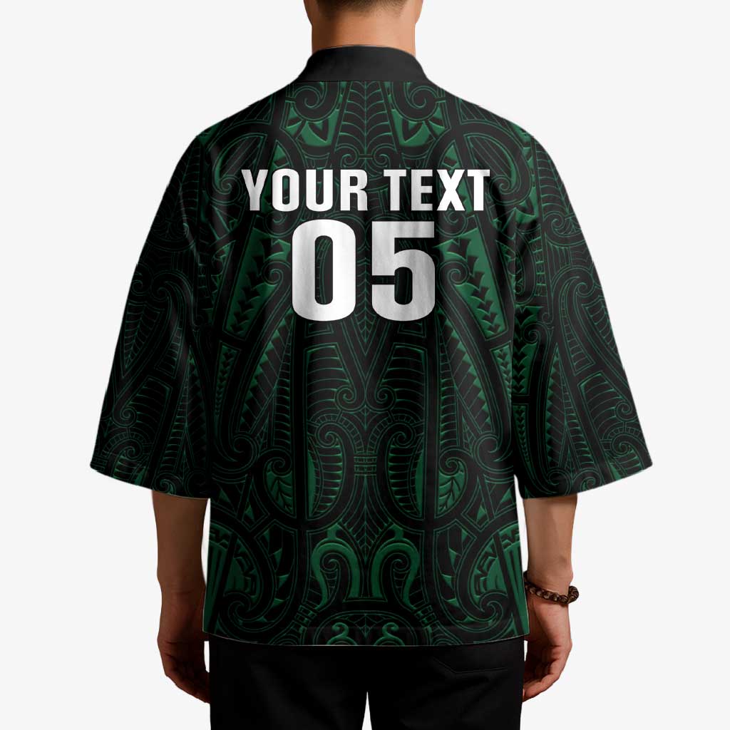 Custom New Zealand Fishing Kimono Maori Tribal Pattern LT05 - Polynesian Pride