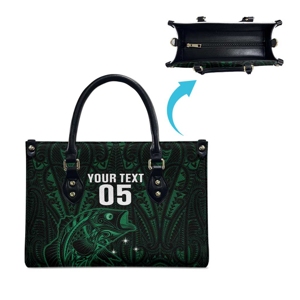 Custom New Zealand Fishing Leather Bag Maori Tribal Pattern LT05 - Polynesian Pride