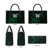 Custom New Zealand Fishing Leather Bag Maori Tribal Pattern LT05 - Polynesian Pride