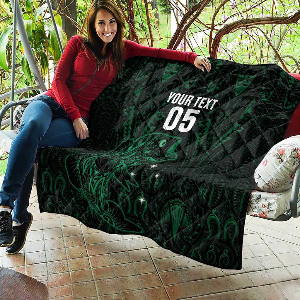 Custom New Zealand Fishing Quilt Maori Tribal Pattern LT05 - Polynesian Pride