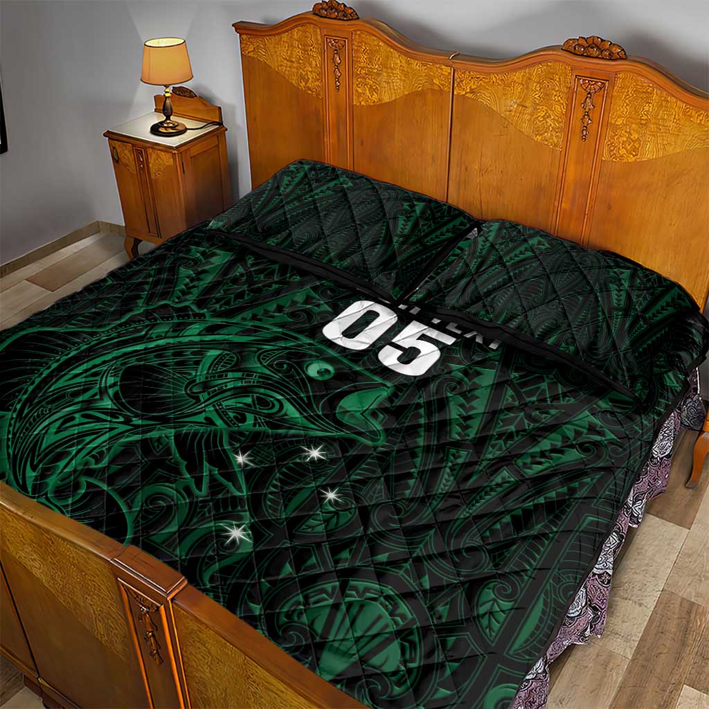 Custom New Zealand Fishing Quilt Bed Set Maori Tribal Pattern LT05 - Polynesian Pride