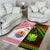 Hawaii And Tahiti Area Rug Coat Of Arms Polynesian Pattern LT05 - Polynesian Pride