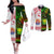 Custom Hawaii And Tahiti Couples Matching Off The Shoulder Long Sleeve Dress and Long Sleeve Button Shirt Coat Of Arms Polynesian Pattern LT05 Reggae - Polynesian Pride