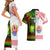 Custom Hawaii And Tahiti Couples Matching Short Sleeve Bodycon Dress and Hawaiian Shirt Coat Of Arms Polynesian Pattern LT05 - Polynesian Pride