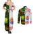 Custom Hawaii And Tahiti Couples Matching Summer Maxi Dress and Long Sleeve Button Shirt Coat Of Arms Polynesian Pattern LT05 - Polynesian Pride