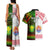 Custom Hawaii And Tahiti Couples Matching Tank Maxi Dress and Hawaiian Shirt Coat Of Arms Polynesian Pattern LT05 - Polynesian Pride